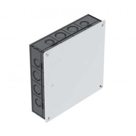 UV 250 K 2003136 OBO BETTERMANN caixa de junção, recesso, 250x250x65, preto, poliestireno, PS