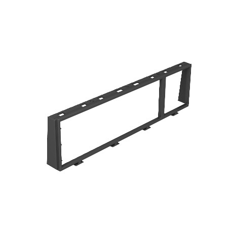 MT45V 3+1 7408680 OBO BETTERMANN Cadre pour Modul 45 3f + 1f, noir graphite, 9011, Polyamide, PA