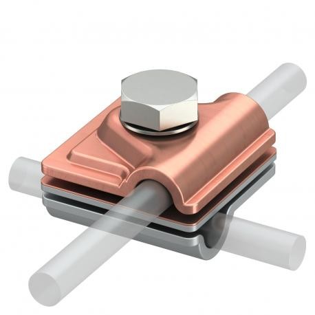 249 8-10 ZV 5311535 OBO BETTERMANN Conector adaptable bimetálico, en T, cruz y paralelo, RD 8-10, Cobre, Cu