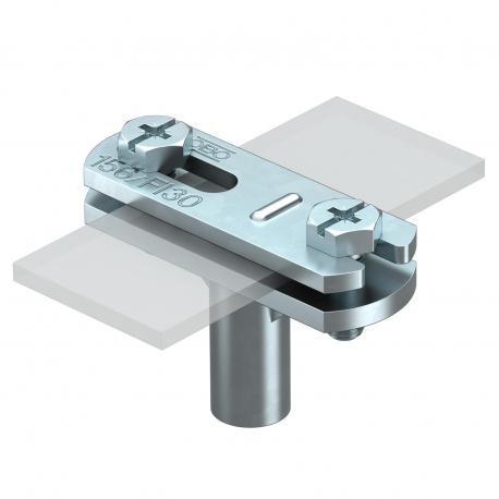 168 DIN 30 5229480 OBO BETTERMANN Suporte para motorista, FL30 com rosca interna M8, 30 mm, electrozincadas,..