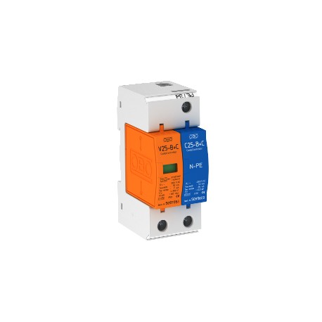 V25-B+C 1+NPE 5094457 OBO BETTERMANN combinado pára-V25 versão 1 + 1, 280V,