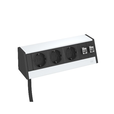 DB-0B3 D3S2K 6116945 OBO BETTERMANN Deskbox DB-0B3 D3S2K, sin garra de fijación Aluminio, Alu Aluminio, Alu