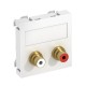 MTG-2R L RW1 6105042 OBO BETTERMANN Multimedia-Audio-Cinch-2xsocket unterstützen mit verkauft. Verbindung, 4..