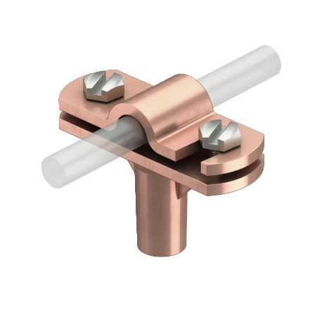 168 ZN-M6 5229367 OBO BETTERMANN Suporte para o condutor, RD 10/08 com rosca interna M6, 8-10 mm, cobre banh..