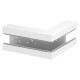 GS-SA90170RW 6277710 OBO BETTERMANN symétrique, 90x170mm de coin externe, Pure White, 9010 Steel St