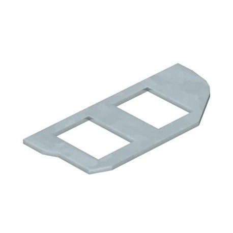 MPRM2 2A 7407620 OBO BETTERMANN Placa de montaje MPRM2 2A, para 2x conectores Tipo A 20,10x14,8 Acero inoxid..