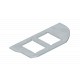 MPR2 2C 7407624 OBO BETTERMANN p.conectores dati tapeta per i connettori di tipo C 2x, 19,3x14,8, acciaio in..