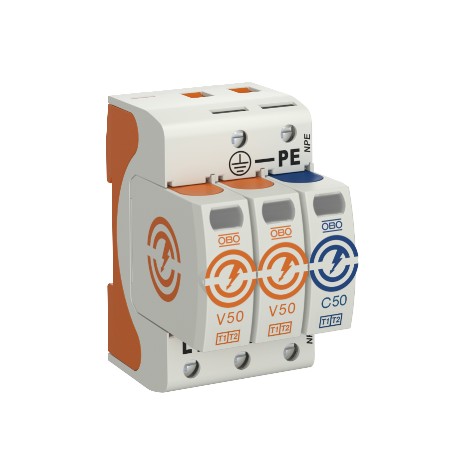 5093524 OBO BETTERMANN PARAFOUDRE 1+2 V50-2+NPE-280