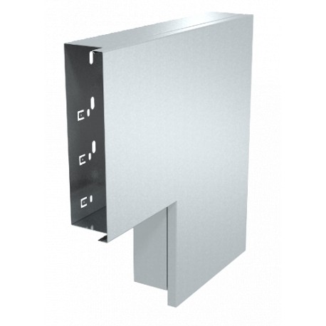 LKM F60200RW 6249523 OBO BETTERMANN angle plan, avec couvercle, 60x200mm, blanc pur, 9010, bande galvanisé /..