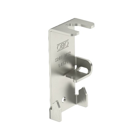SHU M12 VA4301 6015326 OBO BETTERMANN support latéral, universel, 75x36x2, acier inoxydable, nuance 304, VA,..