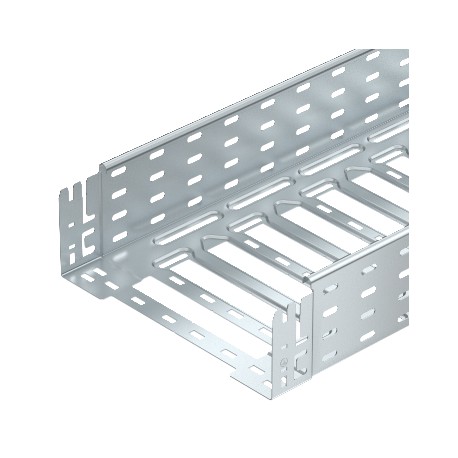 MKSM 130 FS 6059162 OBO BETTERMANN Cable tray MKSM perforated with quick connector, 110x300x3050, Strip-galv..