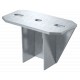 KU 7 NOX FT 6349056 OBO BETTERMANN faceplate, para o perfil de US 7, tipo pesado, galvanizado a quente, DIN ..