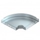 RBM 90 630 FS 6041136 OBO BETTERMANN Curva de 90°, con conexión rápida, 60x300, galvanizado en banda, DIN EN..