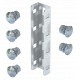 VUS 3 FT 6018513 OBO BETTERMANN União para o perfil U, incl.tornillos cabez.alomada, 190x45, galvanizado por..