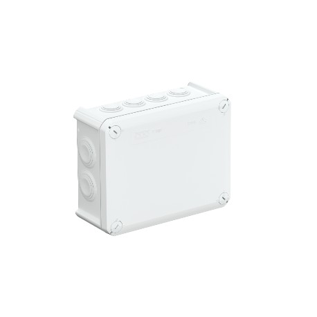 T 160 F 2007355 OBO BETTERMANN Junction Box mit Einträgen, 190x150x77, Hellgrau, 7035, Polypropylen, glasfas..
