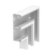 GS-DFF70210RW 6278430 OBO BETTERMANN chute angle symétrique plat, 70x210mm, blanc pur, 9010 Steel St