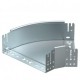 RBM 45 130 FS 6041754 OBO BETTERMANN Curva de 45°, con conexión rápida, 110x300, galvanizado en banda, DIN E..