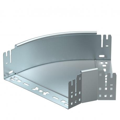 RBM 45 130 FS 6041754 OBO BETTERMANN 45 ° curva, com conexão rápida, 110x300, banda galvanizado, DIN EN 1014..