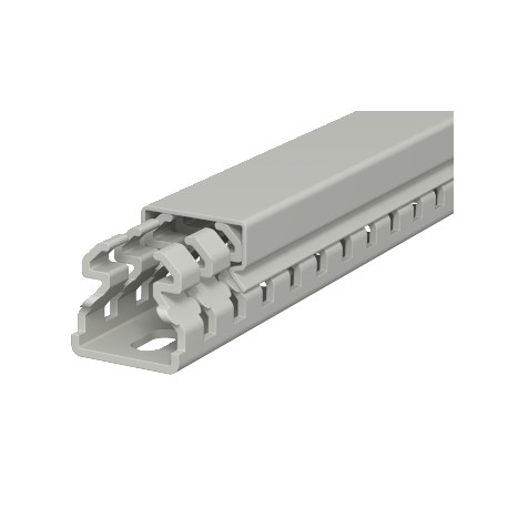 LKV 25025 6178302 OBO BETTERMANN Geschlitzt Kabelkanalsystem, 25x25x2000, steingrau, 7030, Polyvinylchlorid,..