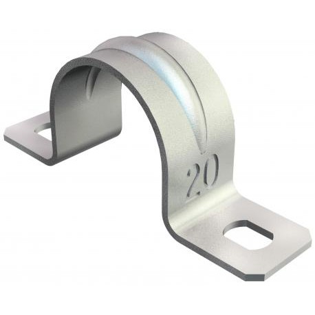 605 18 G 1018183 OBO BETTERMANN Anbringen Clip zwei Lappen, 18mm, galvanisch, DIN 50961, Stahl, St