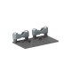 FLK-HL ZL 6154961 OBO BETTERMANN Flex duct holder with double strain relief, Anthracite grey, 7016,