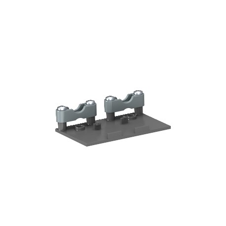 FLK-HL ZL 6154961 OBO BETTERMANN Flex duct holder with double strain relief, Anthracite grey, 7016,