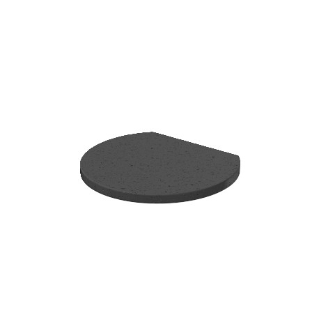 ISSRGU 6290178 OBO BETTERMANN base de gomme, 70x4, noir, Goma, GUM