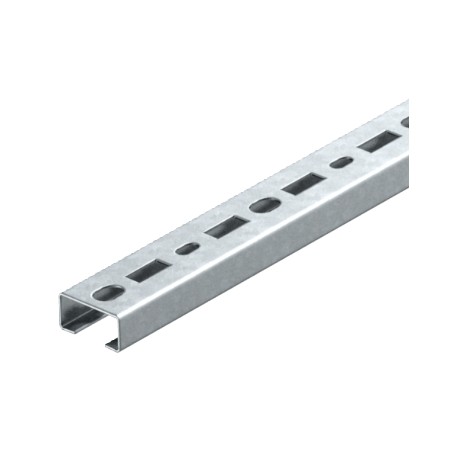1268 L 2M VA 1104501 OBO BETTERMANN Profile rails perforated, slot width 17 mm, 2000x35x18, Stainless steel,..