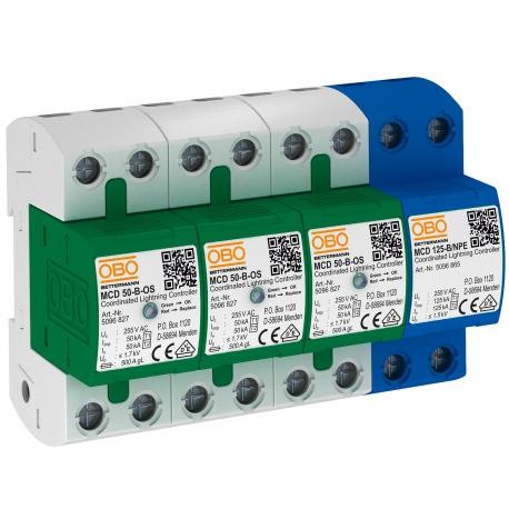MCD 50-B 3+1-OS 5096836 OBO BETTERMANN Koordinierter Blitz cont. Set mit Funktionsanzeige, 255V,