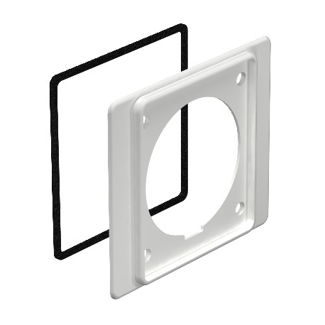 2393 32 6024033 OBO BETTERMANN Adaptador para caixas CEE 32 A, pedra cinza, 7030, policloreto de vinilo, PVC