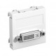 MTG-DVI S RW1 6104730 OBO BETTERMANN Multimedia-Unterstützung, DVI-Buchse mit Schraubanschluss, 45x45mm, rei..