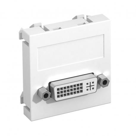 MTG-DVI S RW1 6104730 OBO BETTERMANN Tome-se, DVI, multimídia com conexão a parafuso, 45x45mm, puro branco, ..