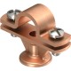 113 ZN-16 5412633 OBO BETTERMANN Support pour bar, 16mm, plaqué cuivre, zinc moulé sous pression, Zn