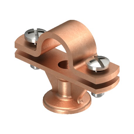 113 ZN-16 5412633 OBO BETTERMANN Rod holder , 16mm, Copper-plated, Die-cast zinc, Zn