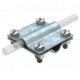 251 8-10 5312035 OBO BETTERMANN Cross-conector, 8-10 mm, galvanizado a quente, DIN EN ISO 1461 Aço St