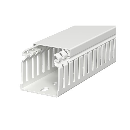 LKVH 50050 6178585 OBO BETTERMANN Slotted cable trunking system halogen-free, 50x50x2000, Light grey, 7035, ..