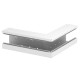 GS-AA90130RW 6277510 OBO BETTERMANN asimmetrica 90x130mm angolo esterno, bianco puro, 9010 Acciaio St
