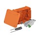 T 100 ED 6-6 F 7205550 OBO BETTERMANN Scatola di giunzione, E30 / E90, con supporto, 150x116x67, arancio, de..