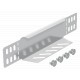 RWEB 620 VA4301 7109830 OBO BETTERMANN réduit la fermeture / de fin de bac à câble, 60x200, acier inoxydable..