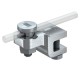 5004 DIN-FT 12 5304407 OBO BETTERMANN Conector a chapas, para RD 8-10,brida hasta 12 mm, 12mm, galvanizado e..