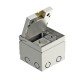 GE 2V 15 VO 7368399 OBO BETTERMANN unità portamec. completare con 2 Mech., 125x125x110, argentato satinato, ..