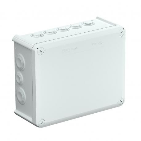 T 250 2007109 OBO BETTERMANN Junction Box mit Einträgen, 240x190x95, Hellgrau, 7035, Polypropylen, glasfaser..