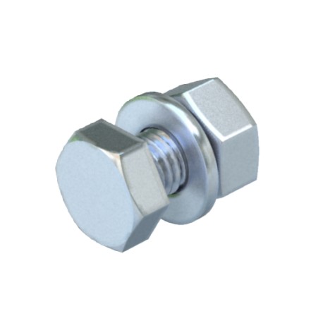 SKS 8X20 F 3158632 OBO BETTERMANN Tornillo de cabeza hexagonal, con tuerca y arandela, M8x20, galvanizado en..