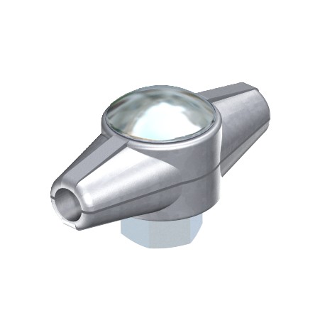 239 5329078 OBO BETTERMANN Conector 239 8mm Fundición a presión con zinc, Zn electrozincado, EN ISO 19598 / ..