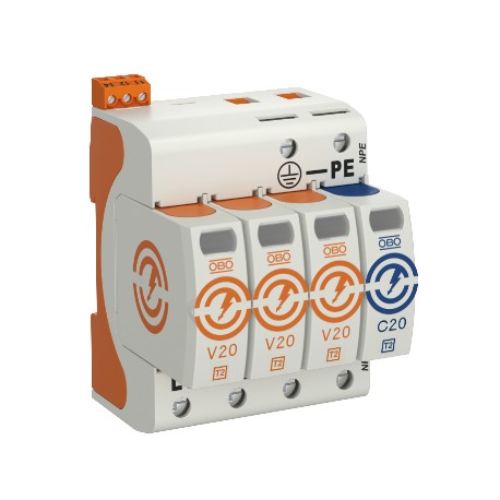 5095343 OBO BETTERMANN DESCARGADOR T.2 V20-3+NPE+FS-320