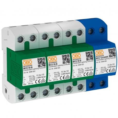 MCD 50-B 3+1 5096879 OBO BETTERMANN Koordinierter Blitz cont. Set für TT und TNS-Netze,