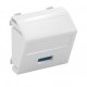 MTS-U3A S RW1 6104886 OBO BETTERMANN Prendere multimediale, USB 3.0 A, con connessione a vite, 45x45mm, bian..