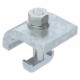 KWH 25 FT 6355072 OBO BETTERMANN Clamping profile with hook screw, h 25 mm, 60x50, Hot-dip galvanised, DIN E..