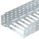 SKSM 130 FS 6059620 OBO BETTERMANN Cable tray SKSM perforated with quick connector, 110x300x3050, Strip-galv..