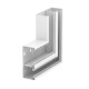 GS-DFS70170RW 6278220 OBO BETTERMANN angle plan 70x170mm vers le haut asymétrique, blanc pur, 9010 Steel St